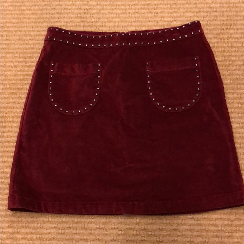 Mossimo Supply Co. Burgandy Skirt Size 4 NWOT